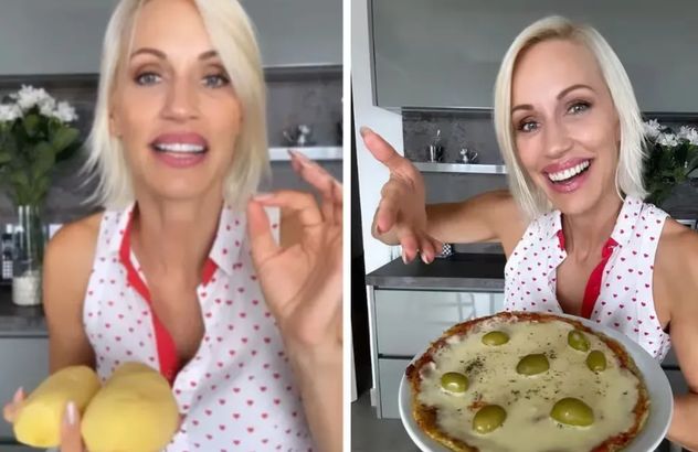 Rica y saludable: cómo hacer la pizza de papa de Ingrid Grudke.