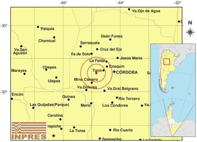 Dos sismos se sintieron en Córdoba.