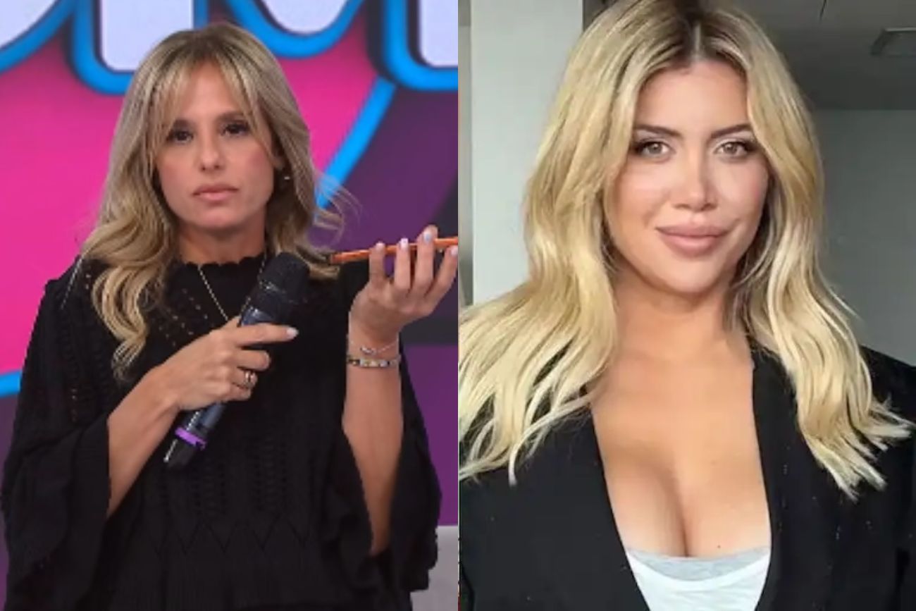 El tenso ida y vuelta de Wanda Nara y Mariana Fabbiani.