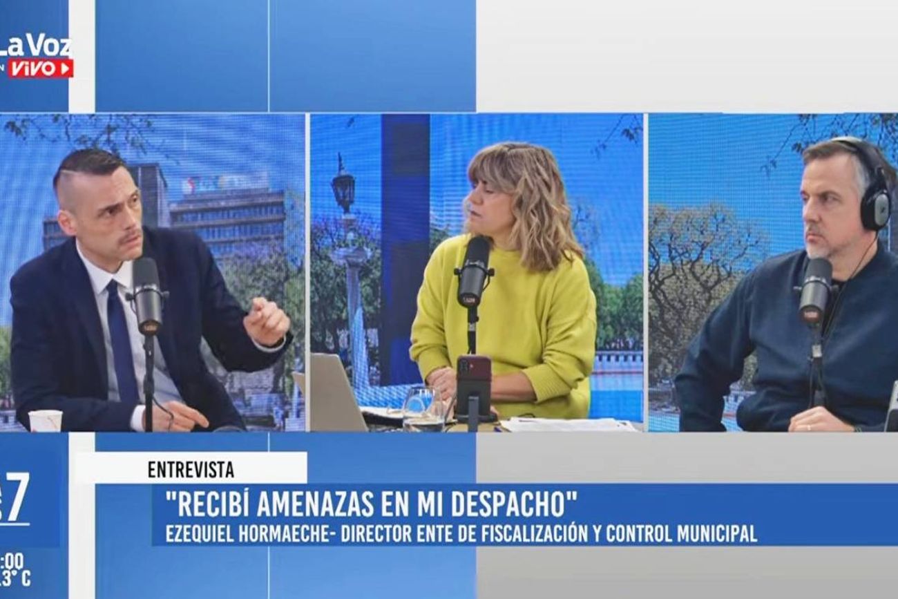 Ezequiel Hormaeche, director de Fiscalización y Control de la Municipalidad de Córdoba, en diálogo con La Voz En Vivo.