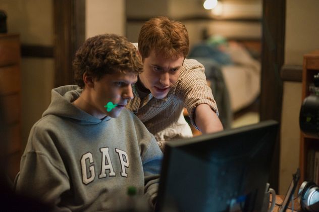 Una escena de "The social network".