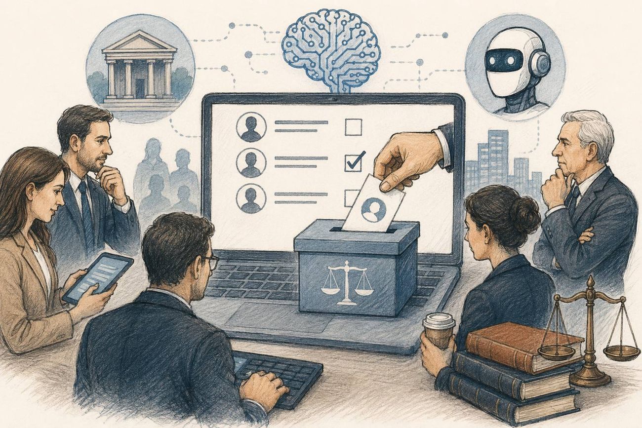 Imagen ilustrativa. IA en Derecho.