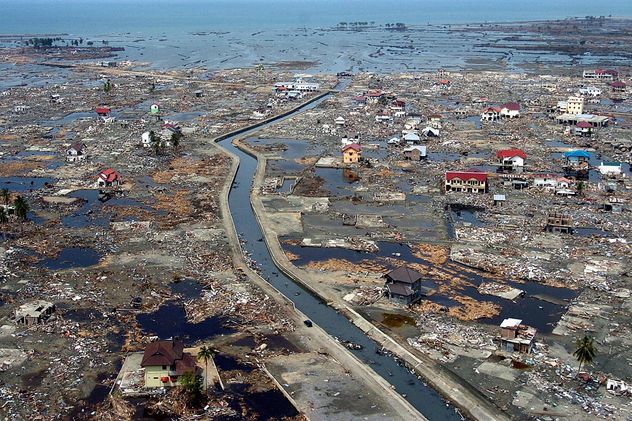 Tsunami del Índico, en 2004.