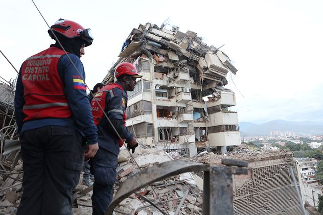 El día después del terremoto y las réplicas que sacudieron Caracas, Venezuela.