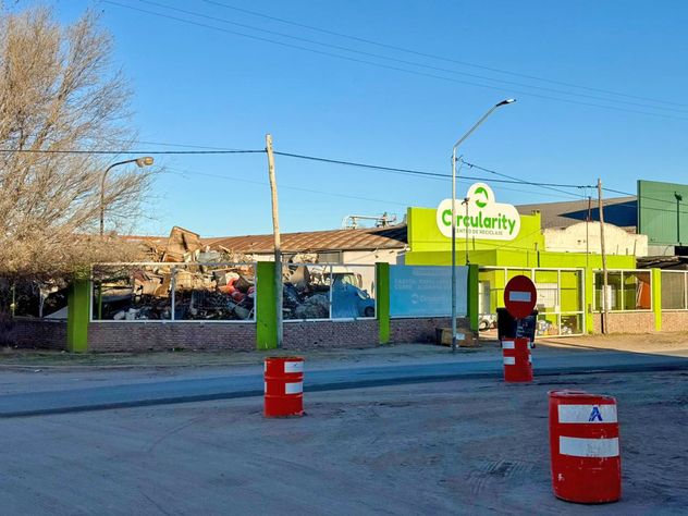 Río Cuarto. Planta de reciclaje donde se encontró material que generó alarma{. 