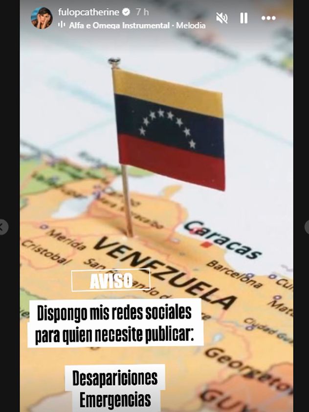Catherine Fulop, angustiada por el terremoto en Venezuela.