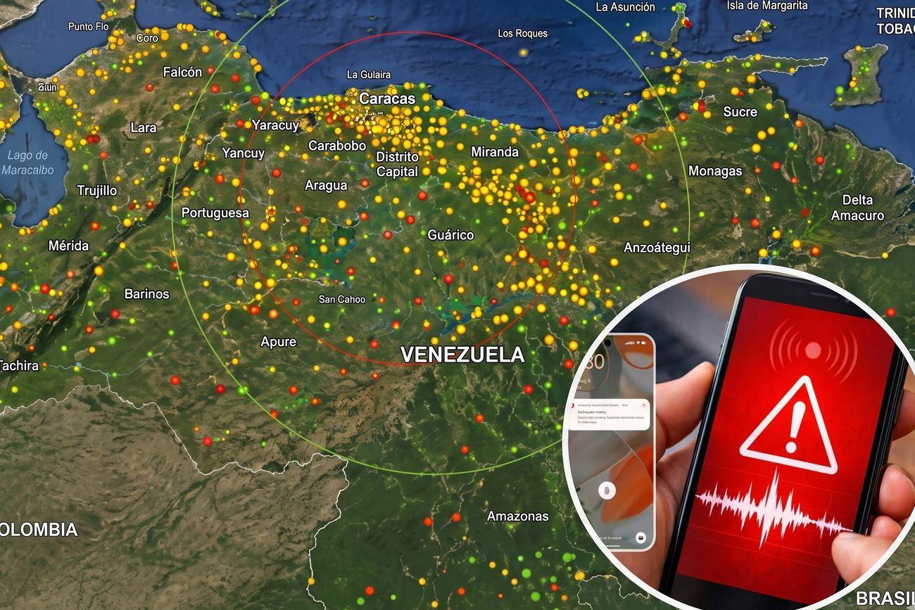 Alertas por terremoto en Google.