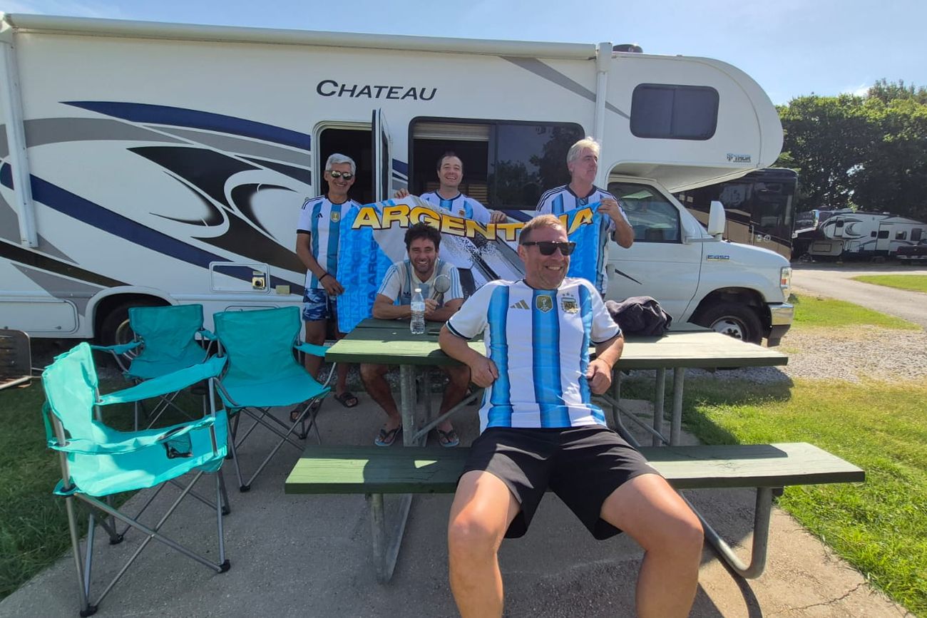 Hinchas argentinos en EE.UU.