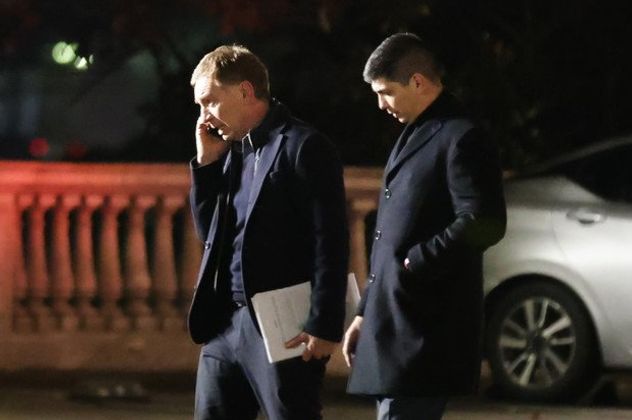 Diego Santilli, entrando a Casa Rosada.