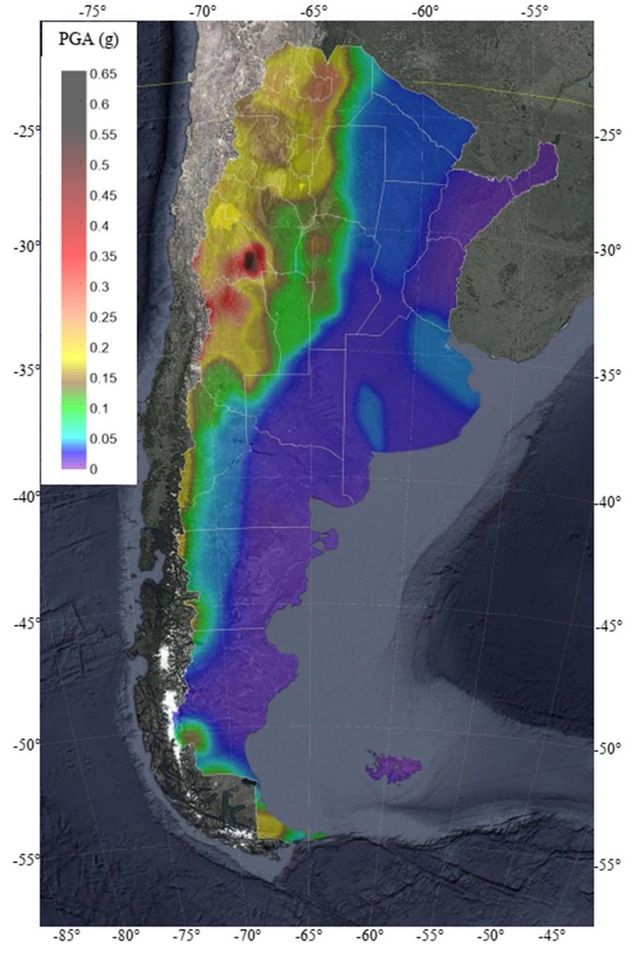 Sismicidad en la República Argentina.
