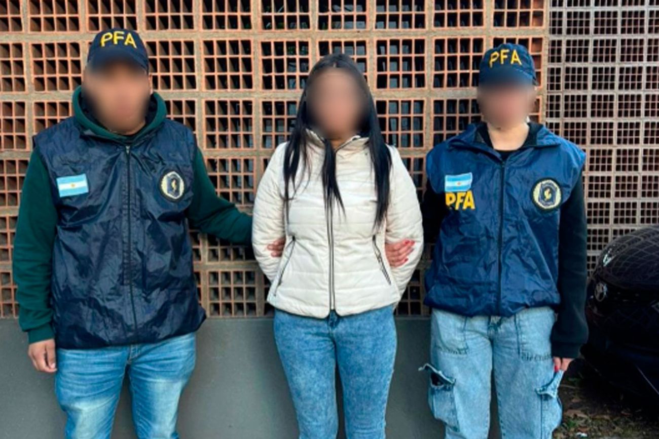 La sospechosa, al ser detenida. (PFA)