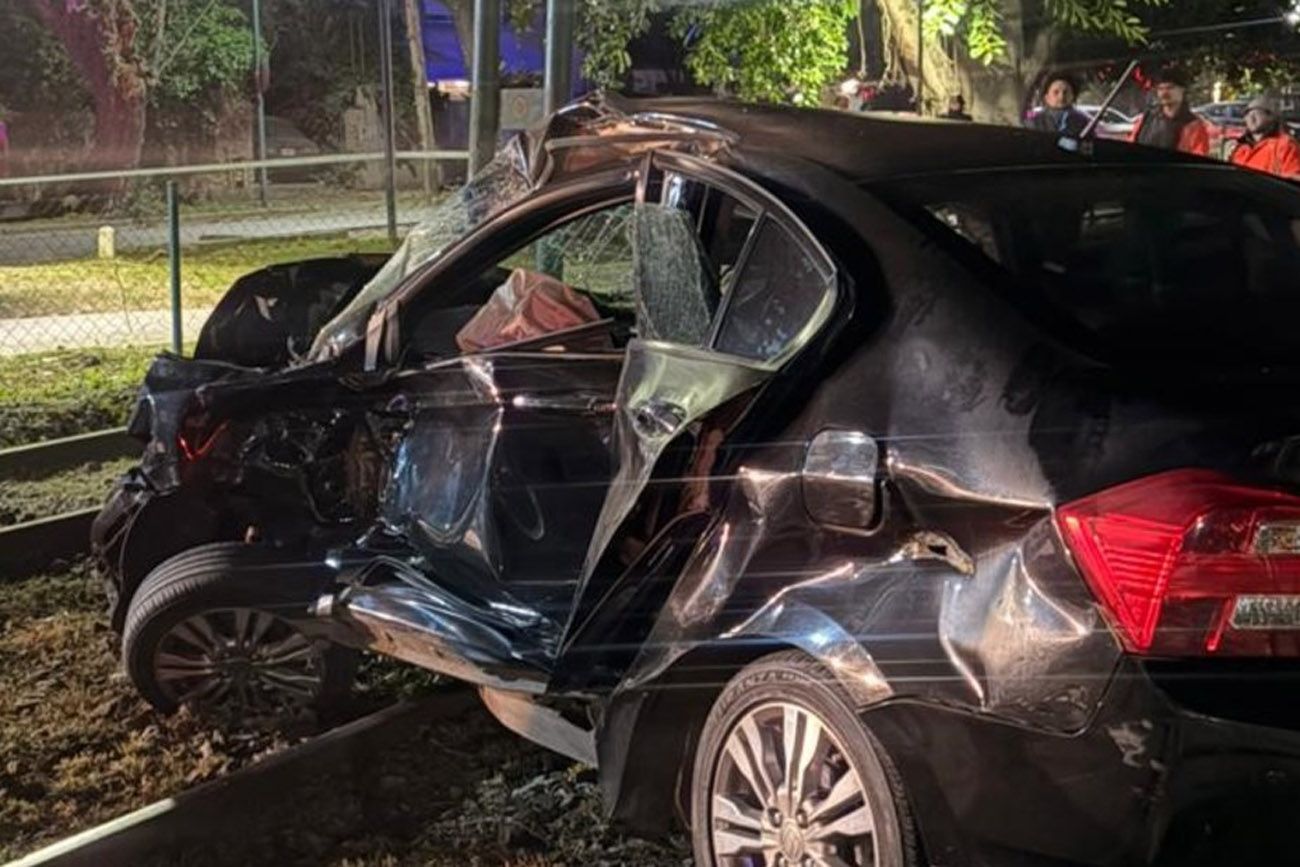 Así quedó el auto de Ernestina País tras el trágico choque 