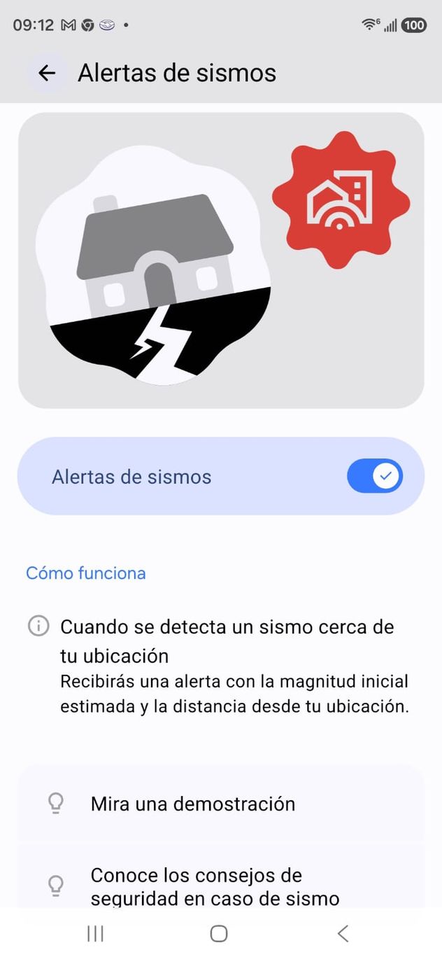 Alerta por sismos. Cómo funciona el sistema de Android.