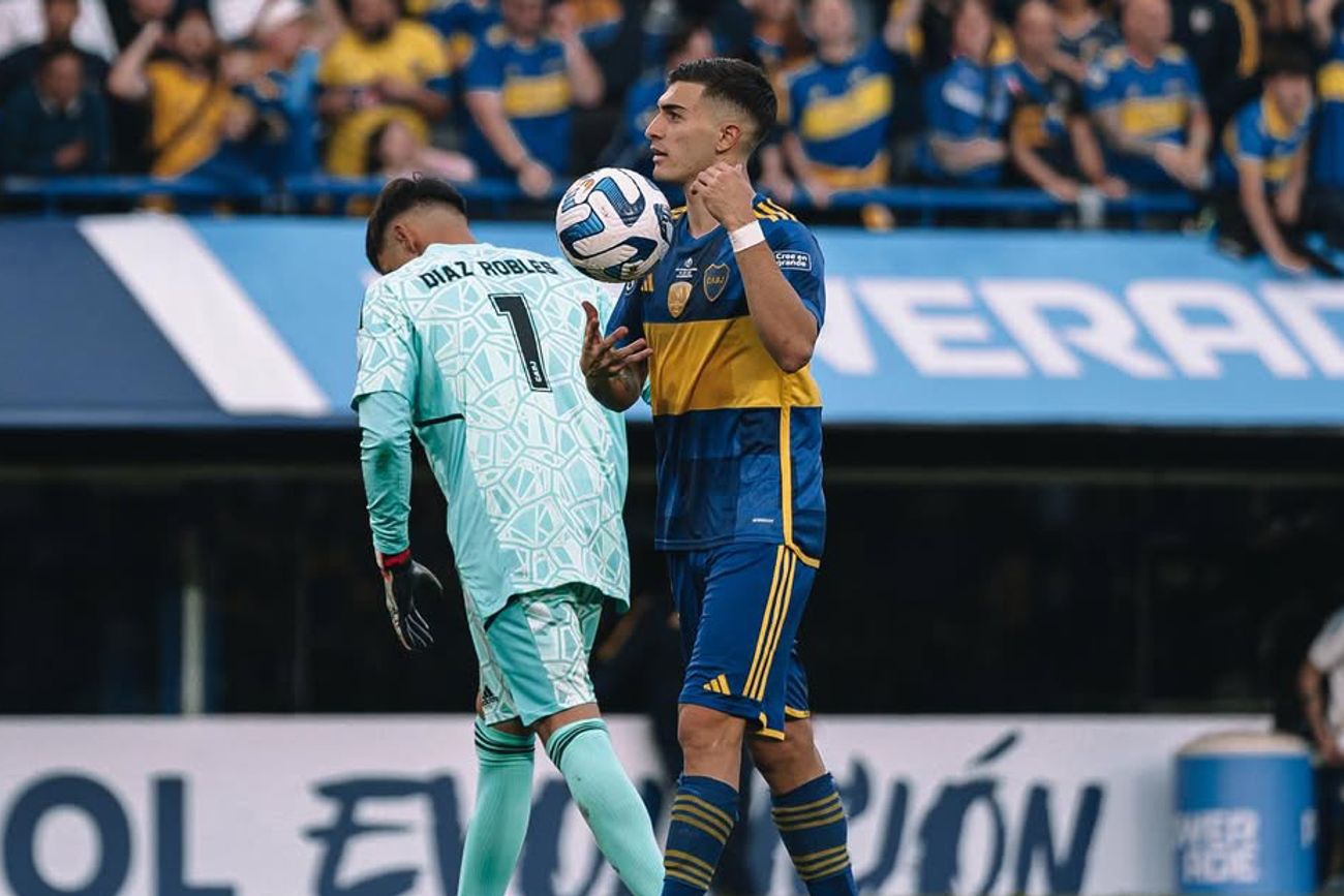 Valentín Fascendini, en su etapa en Boca.