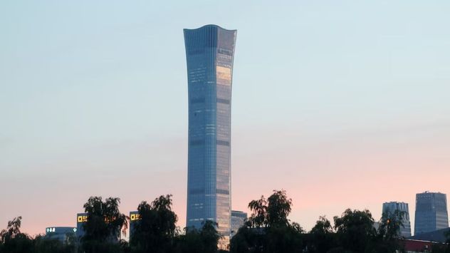 La torre Citic también conocida como China Zun (Gentileza Infobae)