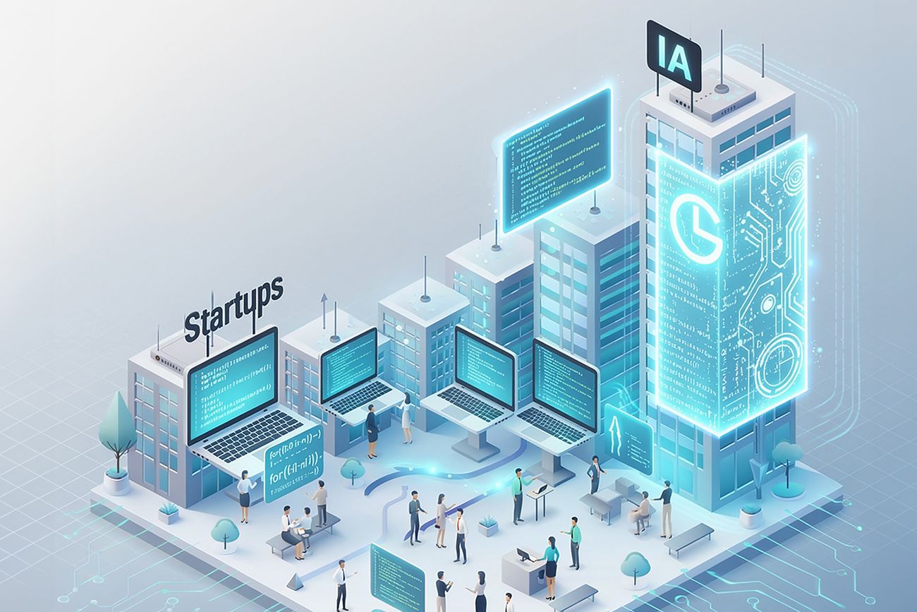 La inteligencia artificial cambió para siempre la industria del software en Córdoba. (Ilustración Favio Candellero)