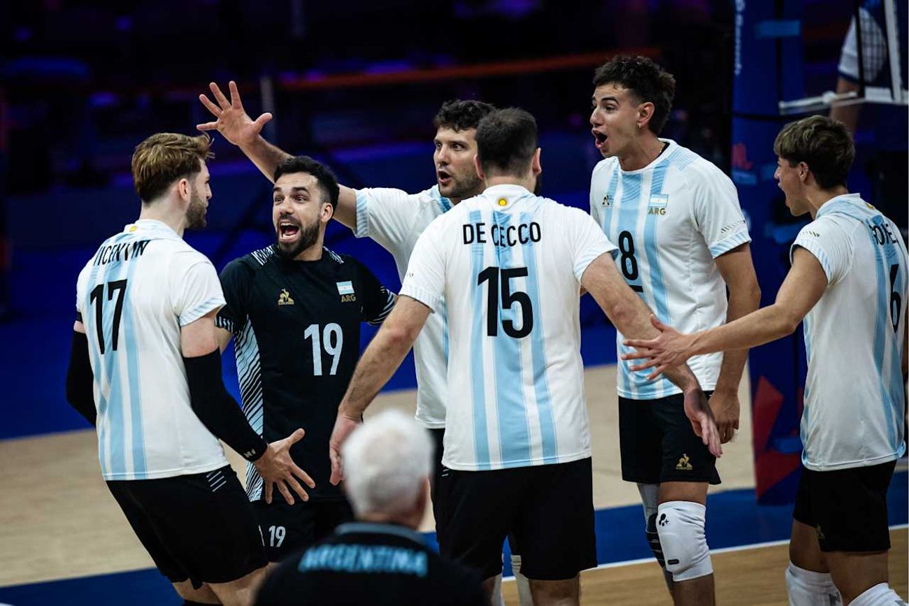Selección Argentina masculina de vóley en el segundo week de la VNL 2026.