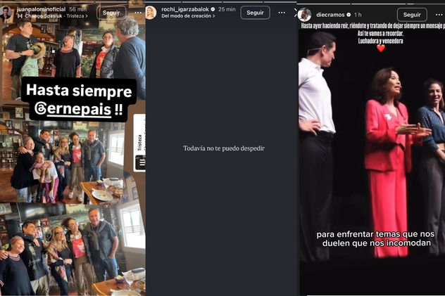 El elenco de "El Divorcio" despidió a Ernestina Pais.