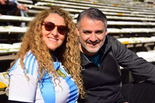 Entrenamiento abierto de Los Pumas en el Estadio Mario Alberto Kempes.