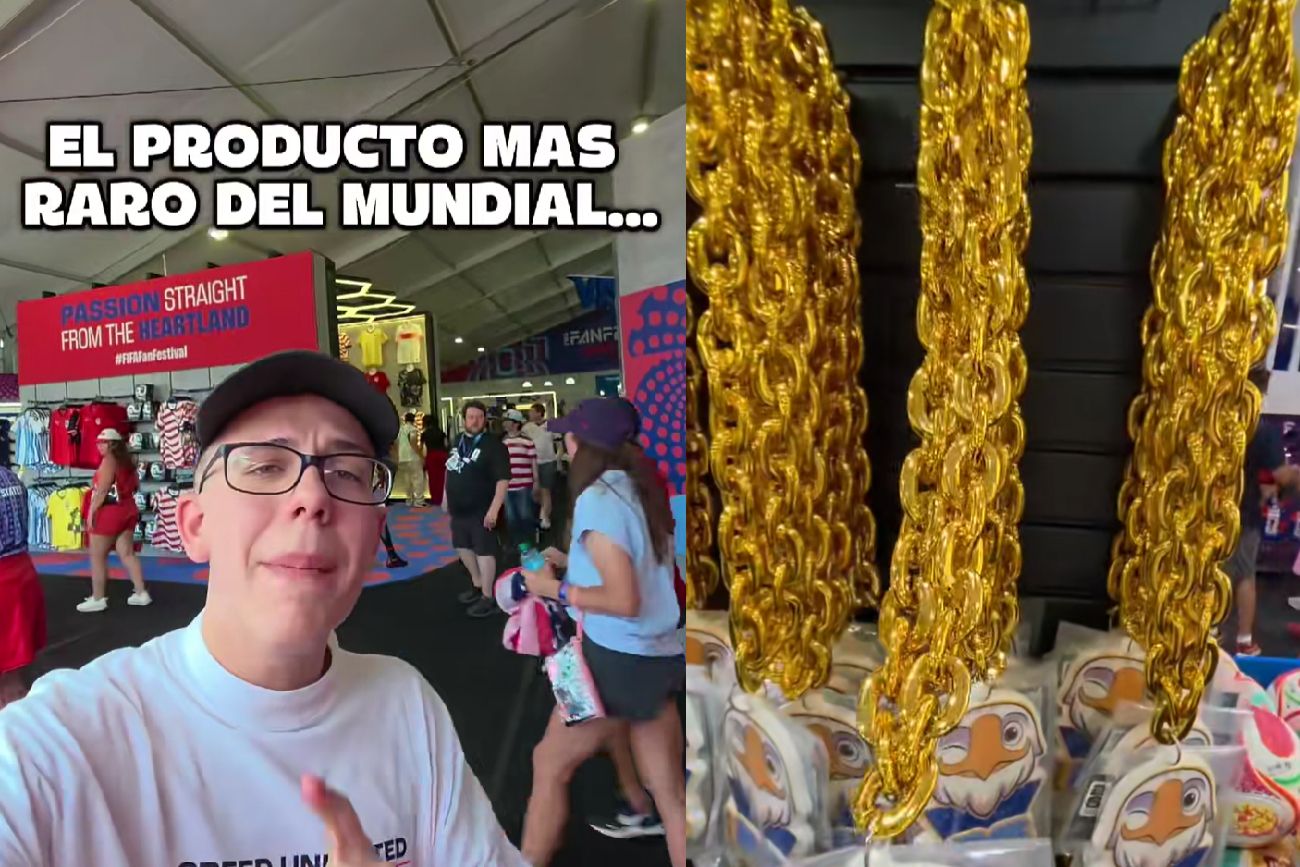 Fue a la tienda oficial del Mundial, mostró los productos más "raros" y es viral