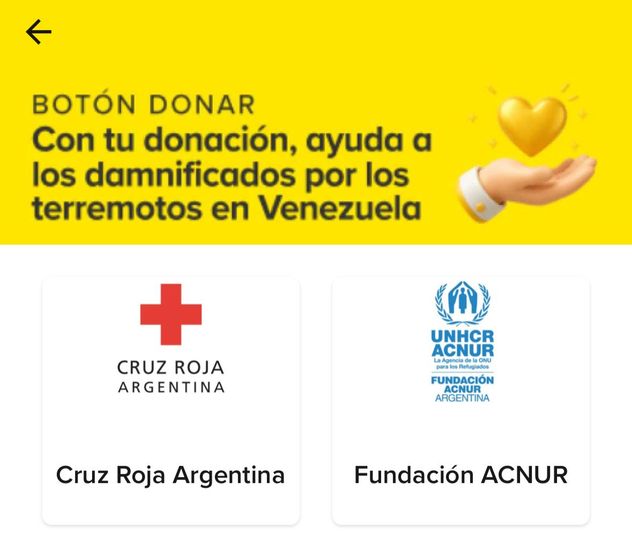 El proceso para donar puede realizarse en pocos minutos desde la aplicación de Mercado Pago.
