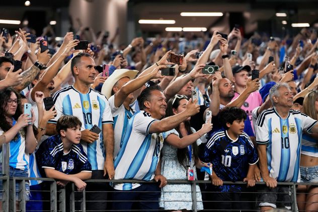 Hinchada argentina.