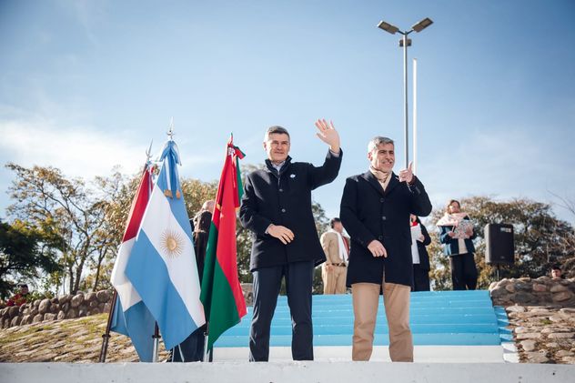 El intendente de Córdoba, Daniel Passerini, y el ministro de Seguridad de la provincia de Córdoba, Juan Pablo Quinteros. 