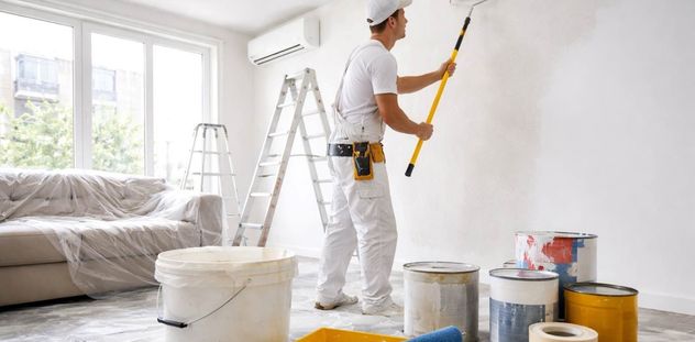 La pintura interior debe hacerse luego de la impermeabilización de los techos. (La Voz)