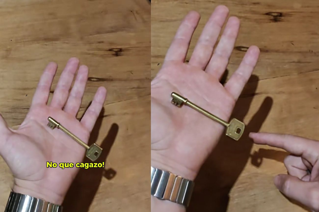 Mostró el impactante truco que logró hacer con una llave y su propia sombra y es viral