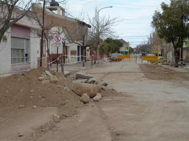 El lugar donde se realizaba la obra y en donde murieron los dos operarios. (La Voz)