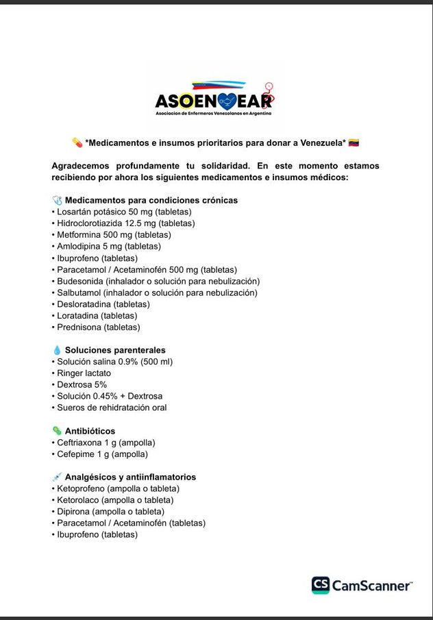 Solidaridad en Córdoba: lanzaron una colecta de insumos médicos para ayudar a Venezuela tras el terremoto