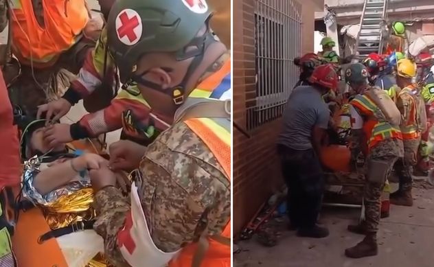 Mujer pidió una Coca-Cola tras ser rescatada.