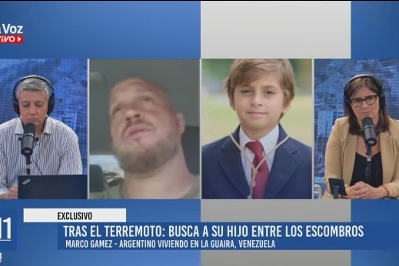 Vive en Venezuela y busca a su hijo argentino en los escombros tras los trágicos terremotos 