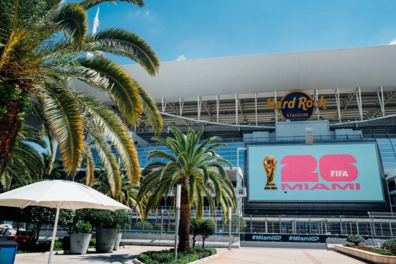 El Hard Rock Stadium de Miami, lugar donde jugará Argentina en los 16avos. de final del Mundial.