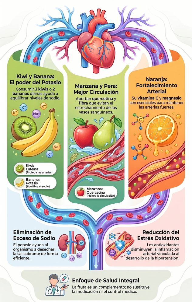 Frutas que controlan la presión.