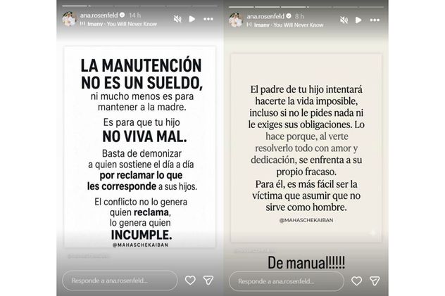 Los ataques de Ana Rosenfeld a Mauro Icardi en Instagram.