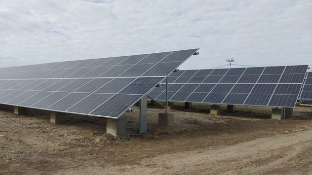 PRESENTACIÓN. El parque solar está ubicado en Marcos Juárez y aporta energía distributiva.