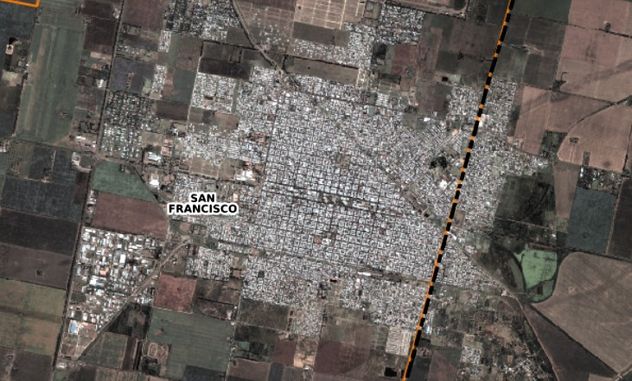 La ciudad de San Francisco, en Córdoba.