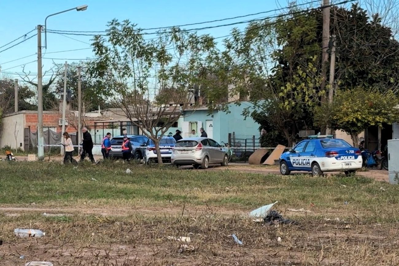 El sitio del femicidio, en la ciudad de Morteros, departamento San Justo. 