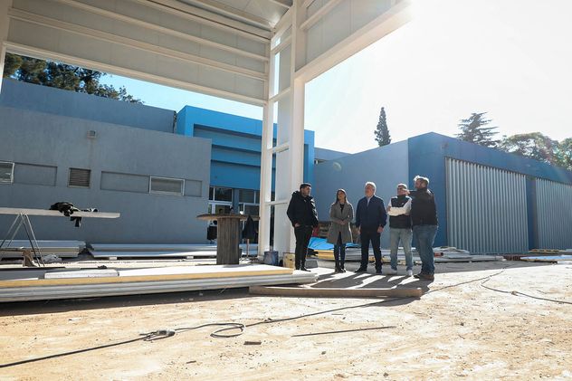 Nueva sede de la escuela de suboficiales de la Policía de la Provincia de Córdoba en plena ejecución.