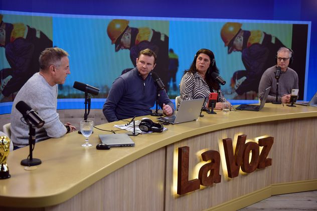Jorge Sola, secretario general de la CGT, en el streaming de La Voz en vivo.  (Nicolás Bravo / La Voz)