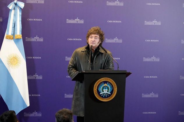 Encuentro de Javier y Karina Milei con legisladores de La Libertad Avanza en Casa Rosada