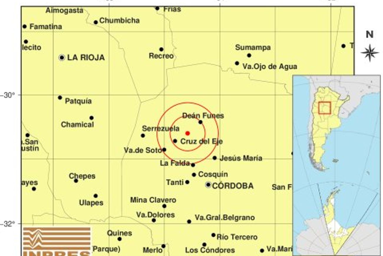Un fuerte temblor sacudió a Córdoba en la madrugada de este miércoles