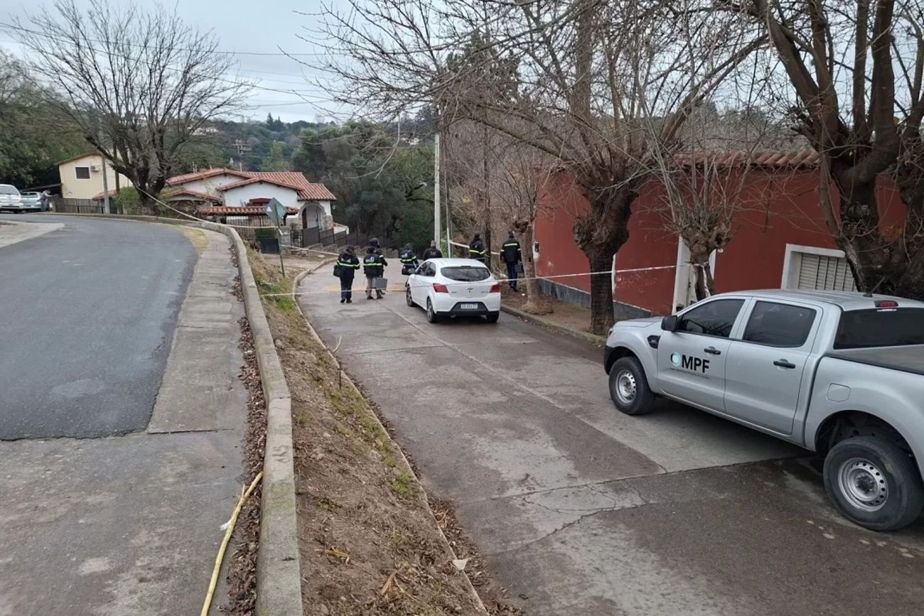 El lugar del macabro hallazgo en La Falda. 