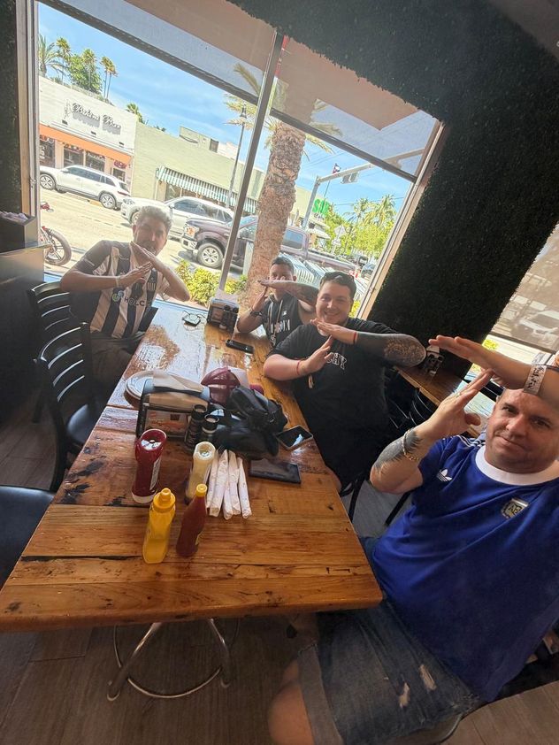 Hinchas argentinos en Miami.