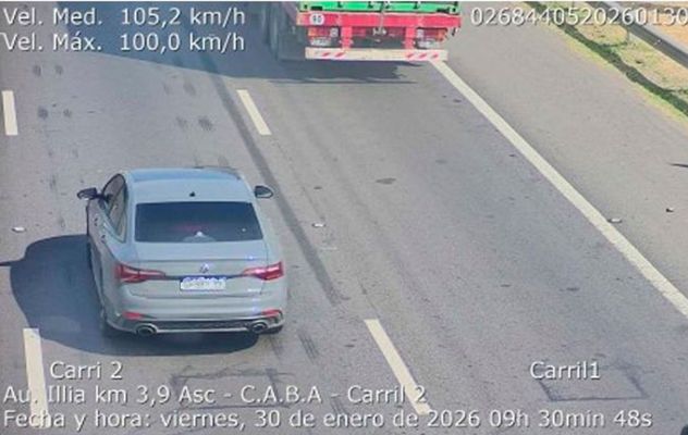 Una de las infracciones en Caba. (Gobierno de la Ciudad)