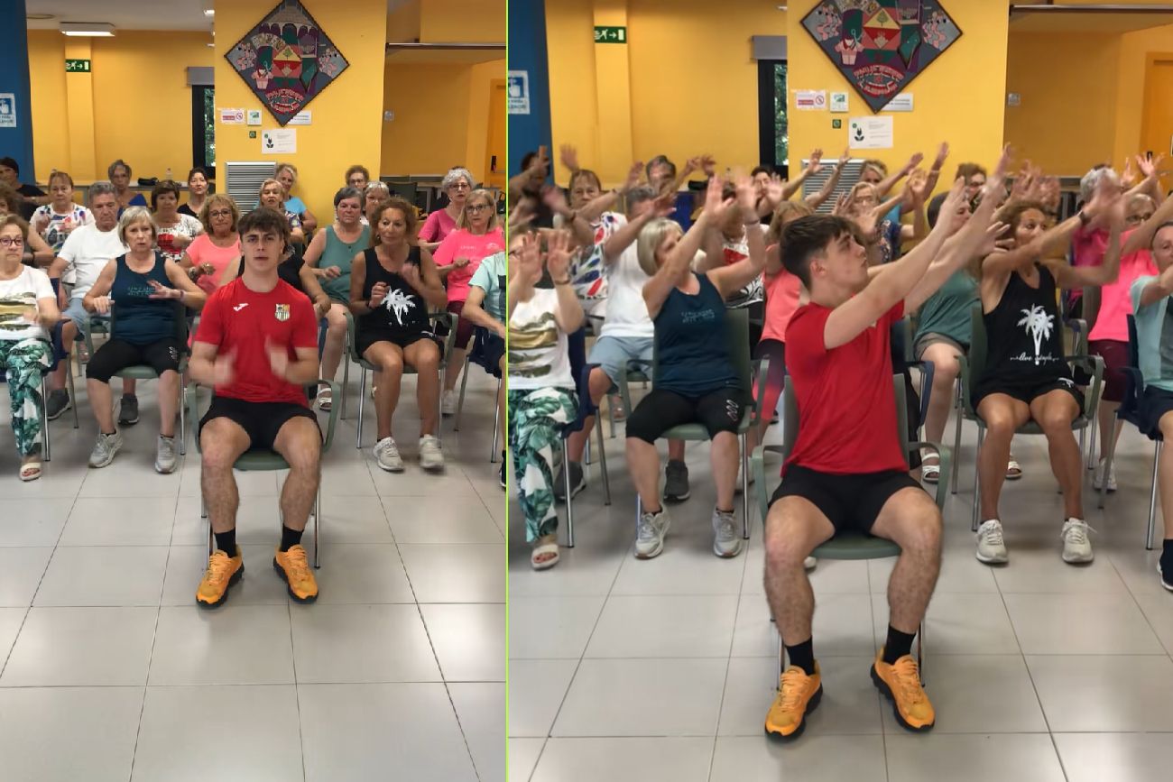 Propuso un baile en silla al ritmo de ABBA para abuelos y es furor en TikTok