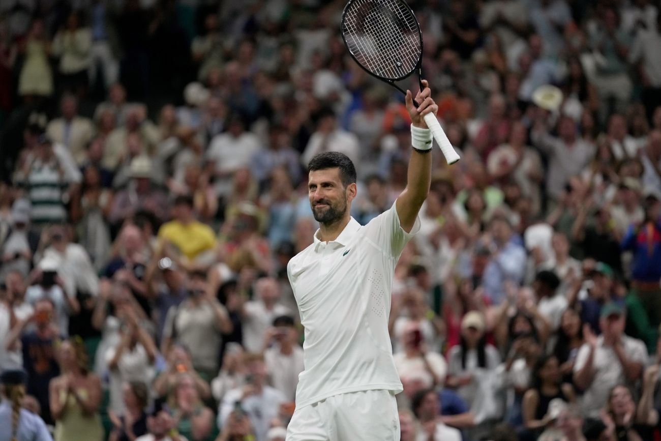 Novak Djokovic el torneo de Wimbledon 2026.