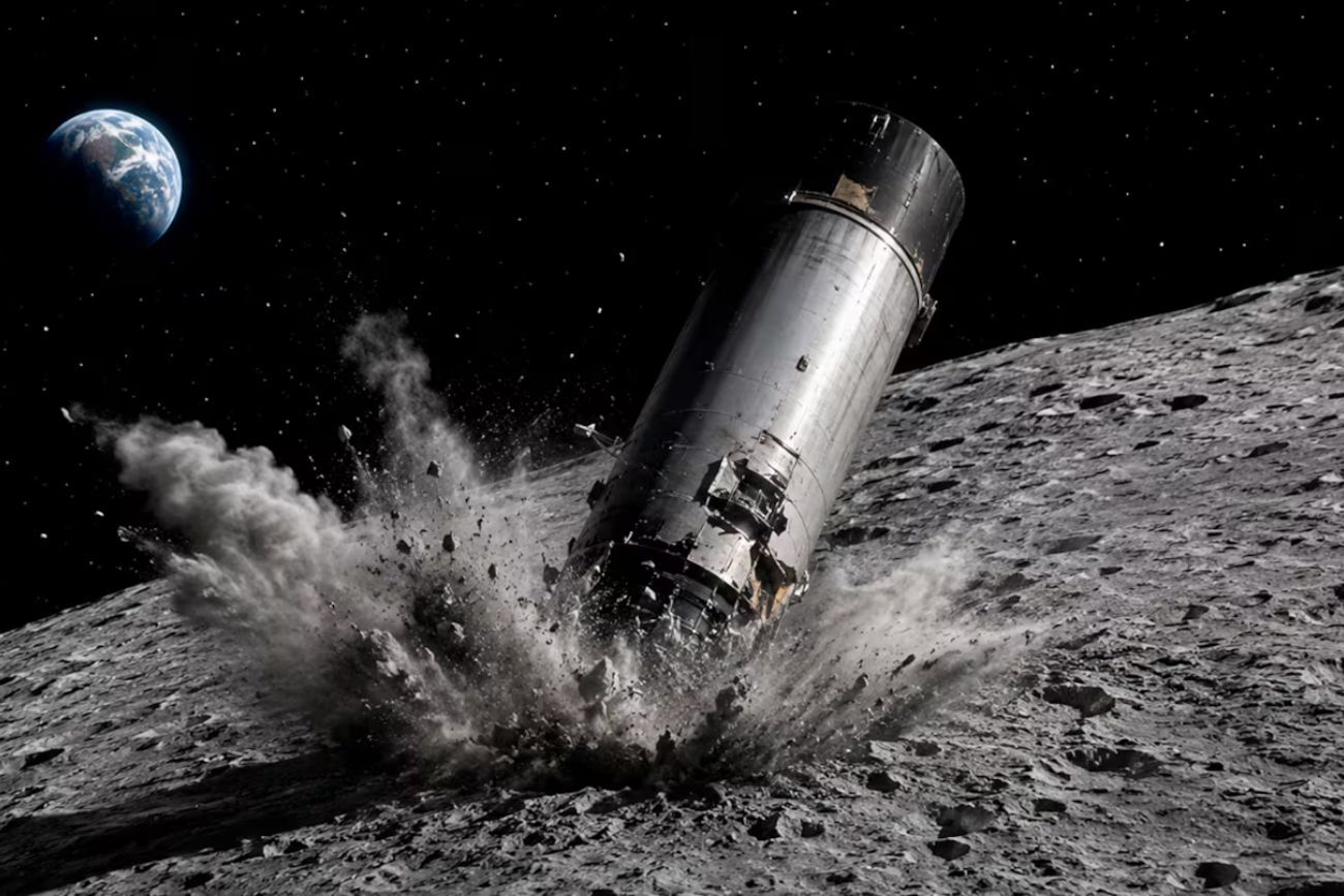 Un cohete de SpaceX de Elon Musk chocará contra la Luna y dejará un cráter de 17 metros