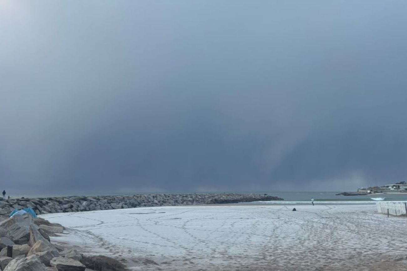 Nieve en la provincia de Buenos Aires.